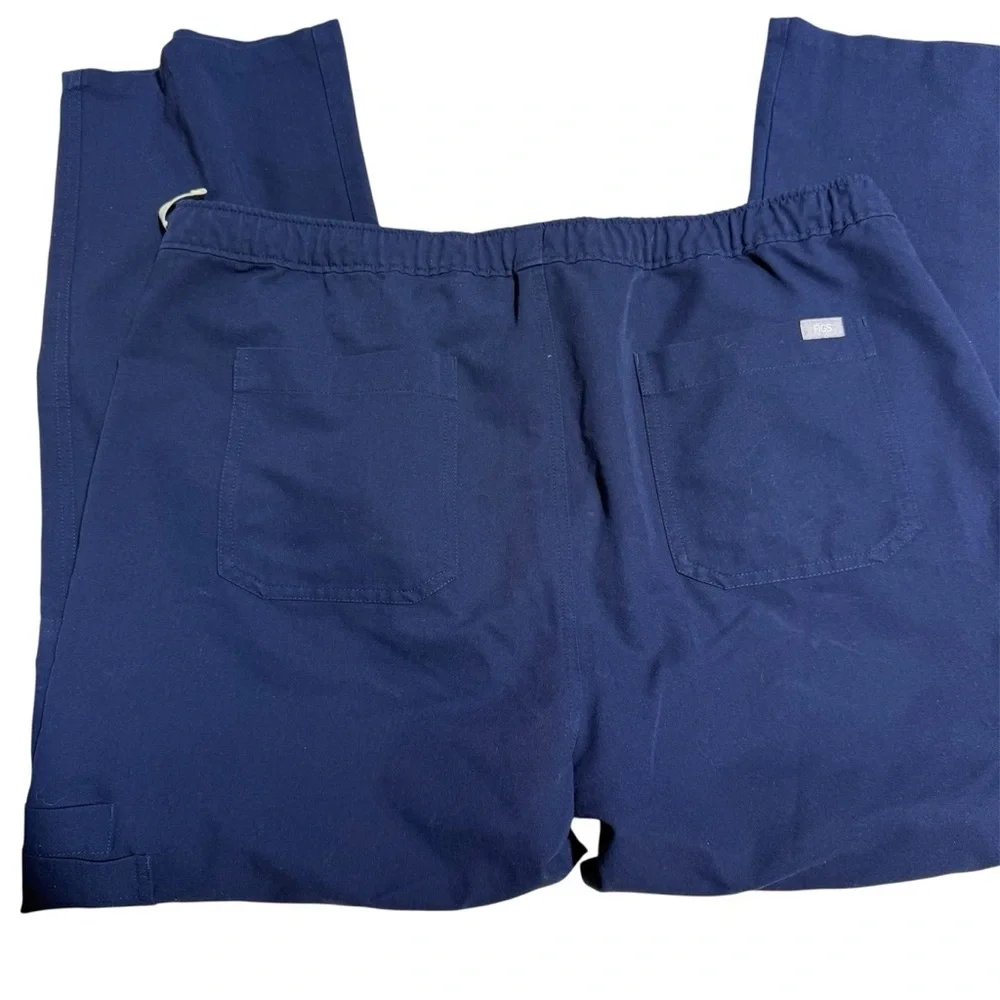 Figs Men's Navy Drawstring Scrub Pants XL
